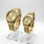 Elegant Couple Watch Set - Luxury Quartz Wristwatch for Men & Women
