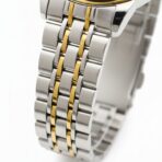 ​OLEVS Royal Blue Luxury Men’s Quartz Watch – Gold & Silver Two-Tone Stainless Steel Business Watch - Image 2