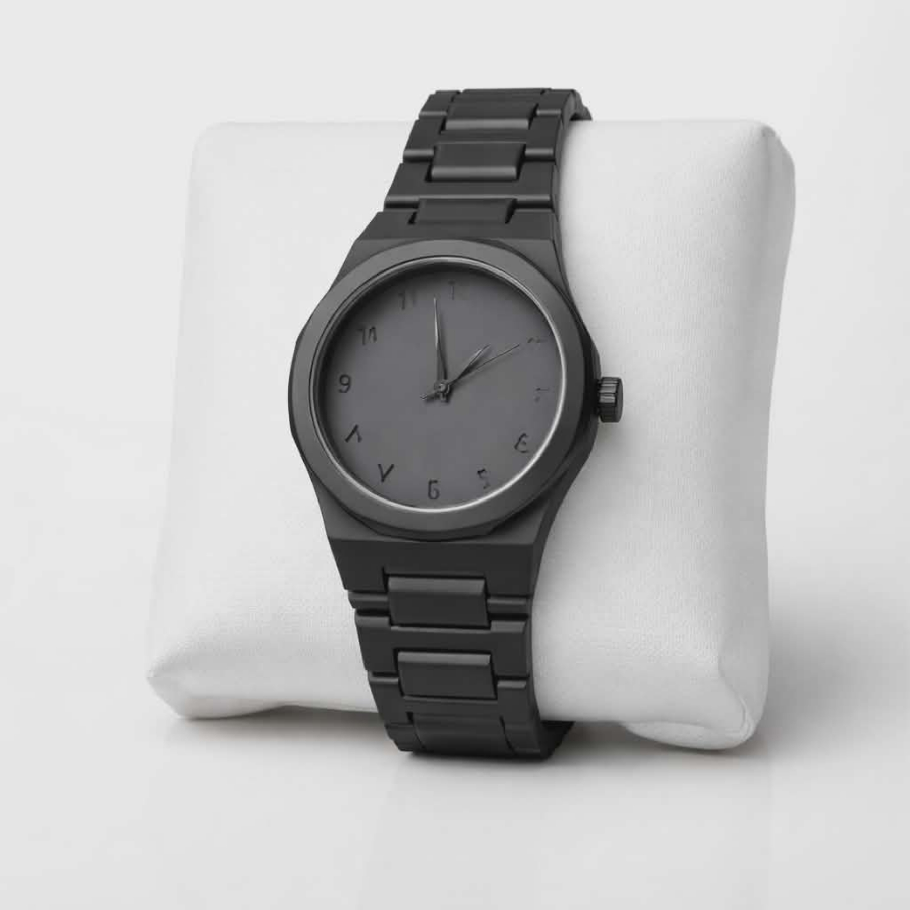 20260124_185407 Premium Matte Black Arabic Numerals Minimalist Luxury Watch for Men - Image 1