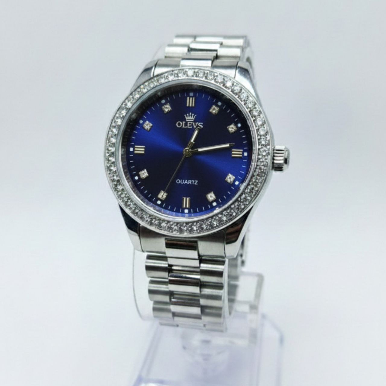 IMG_20260104_223752_301 Luxury Blue Dial Men’s Watch – Classic Silver Steel Chain Collection - Image 1